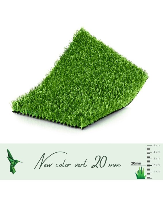 Gazon synthétique New Color 20 mm Vert