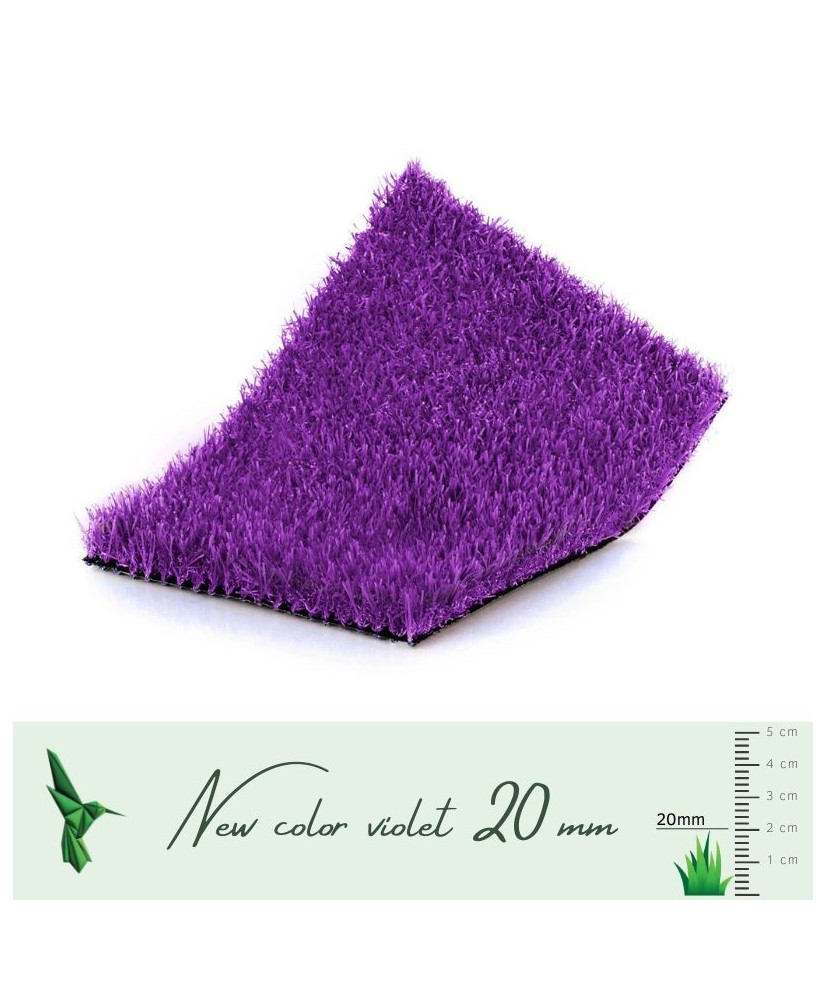 Gazon synthétique New Color 20 mm Violet