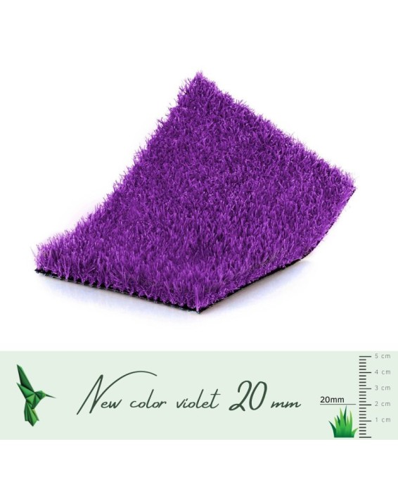 Gazon synthétique New Color 20 mm Violet